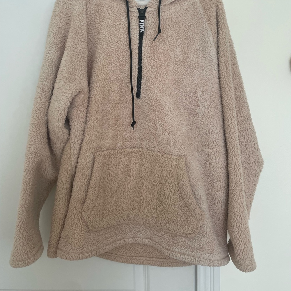 Cozy Tan Sherpa Hoodie